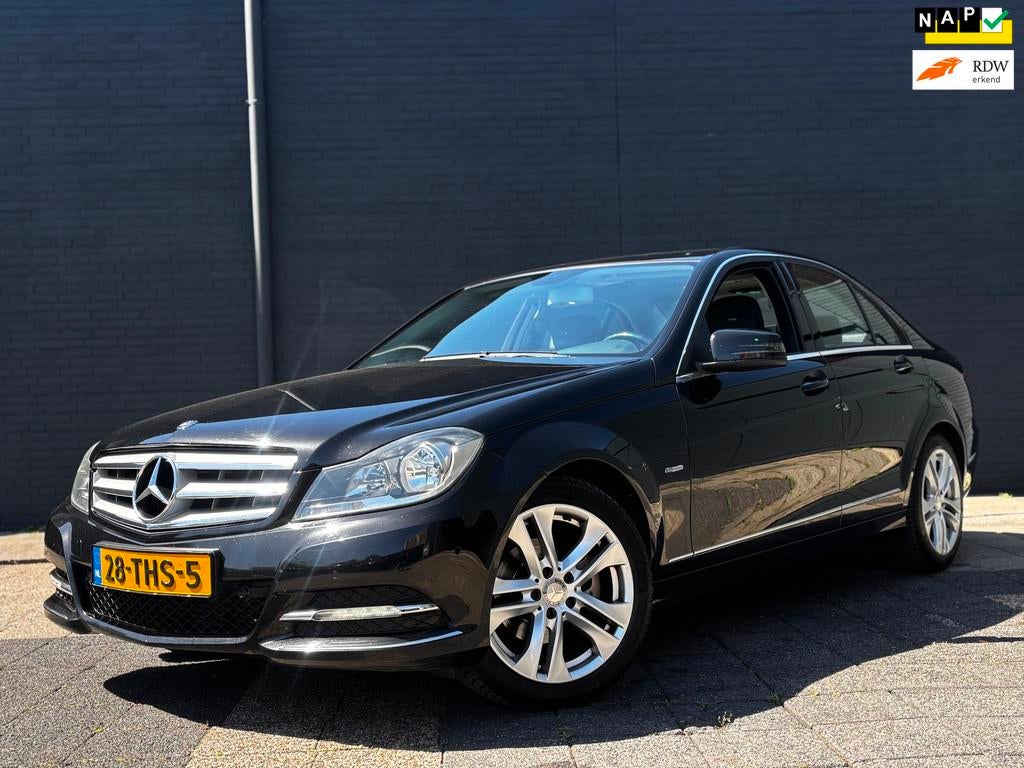 Mercedes-Benz C-klasse 180 CDI Avantgarde | Volledige Onderh, Auto's, Automaat, Euro 5, Zwart, 4 cilinders