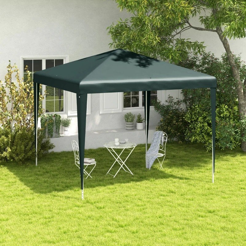 Partytent 2,7x2,7m Groen - Ideaal voor Feesten en Tuin, Tuin en Terras, Partytenten, Partytent, Minder dan 4 meter, Nieuw, 2 meter of meer