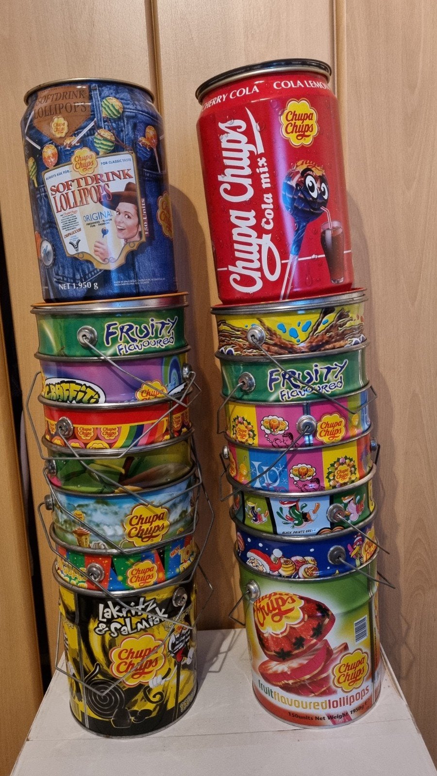5 Chupa Chups blikken voor snoep of decoratie, Ophalen, Zo goed als nieuw, Overige