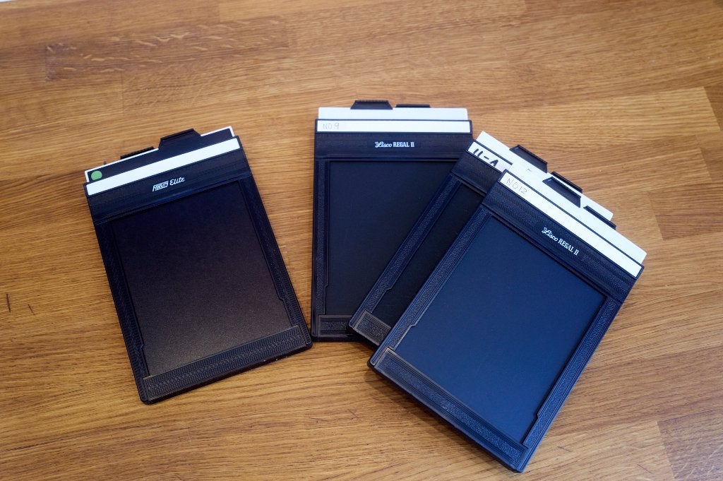 4x5" vlakfilmhouders, 4 st., Ophalen of Verzenden, Zo goed als nieuw