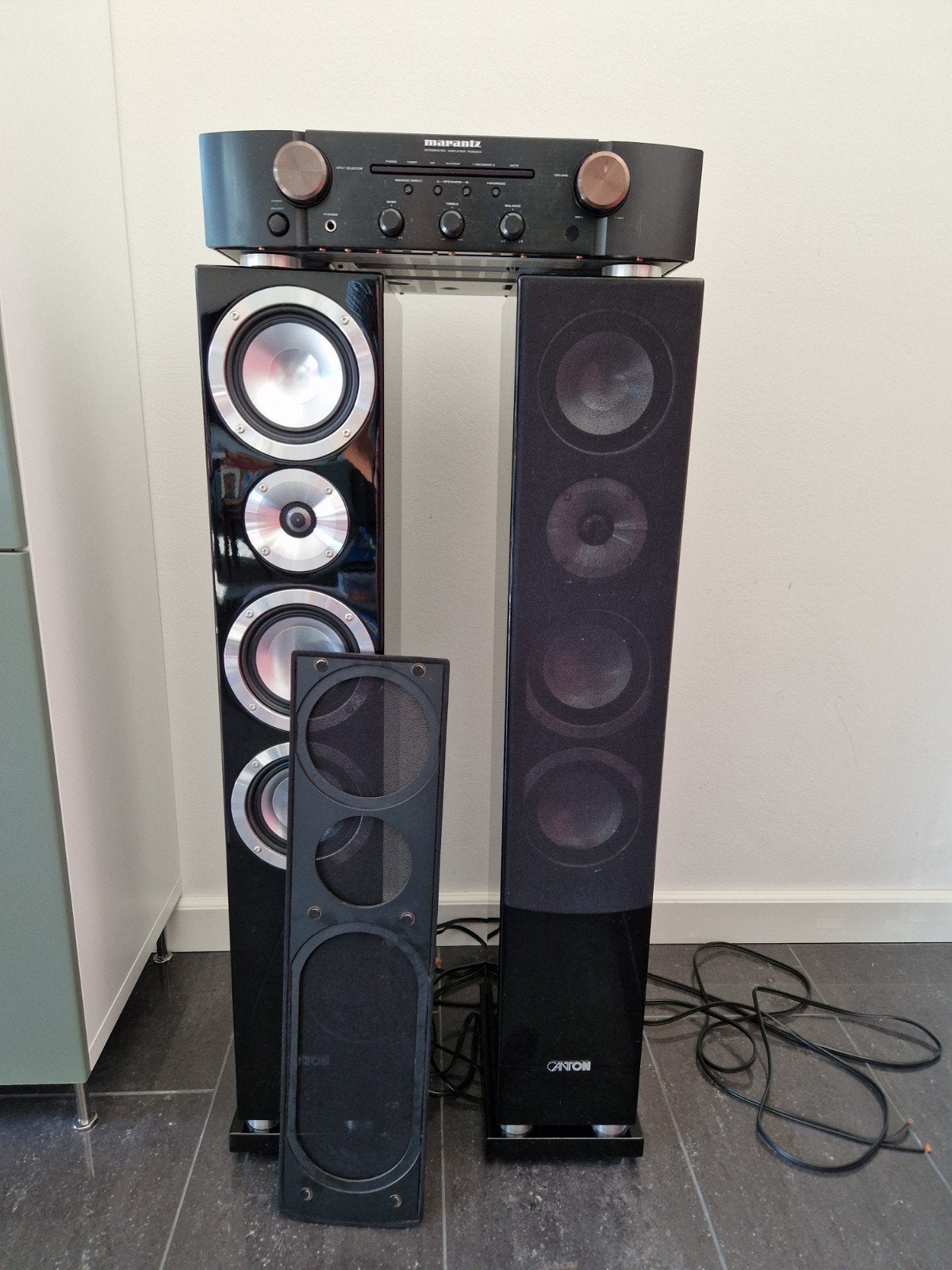 Stereo speakers Canton SL580.2, Gebruikt, 120 watt of meer, Front, Rear of Stereo speakers, Ophalen