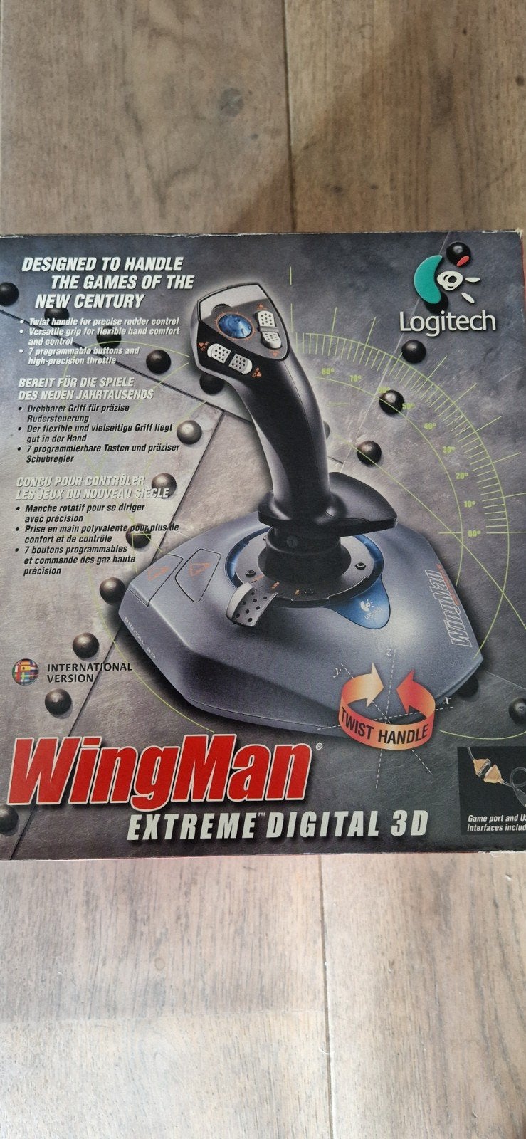 Logitech WingMan Extreme Digital 3D Joystick, Gebruikt, 1 speler, Eén computer, Ophalen of Verzenden