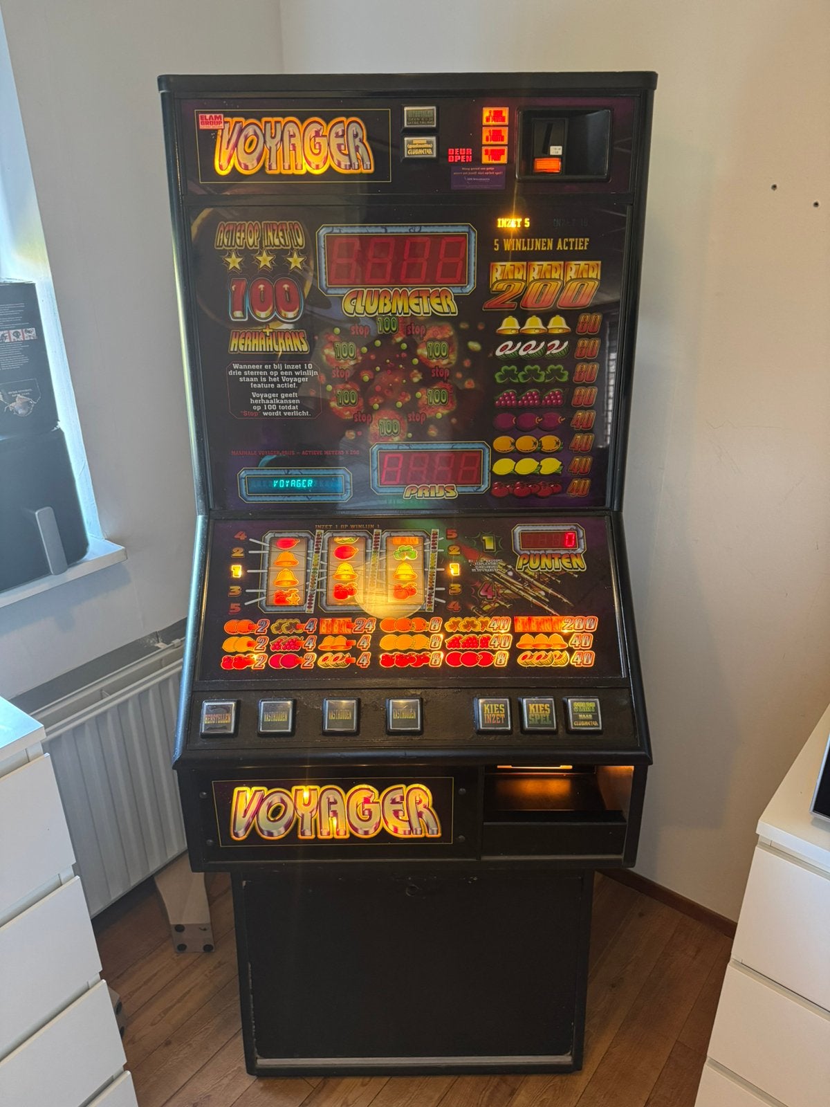Voyager Gokkast - fruitautomaat - Werkend - Opknapper, Euro, Ophalen, Gebruikt, Met sleutels