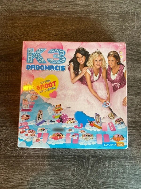 K3 Droomreis Bordspel - Leuk voor binnen en buiten!, Drie of vier spelers, Ophalen of Verzenden, Zo goed als nieuw, Studio 100