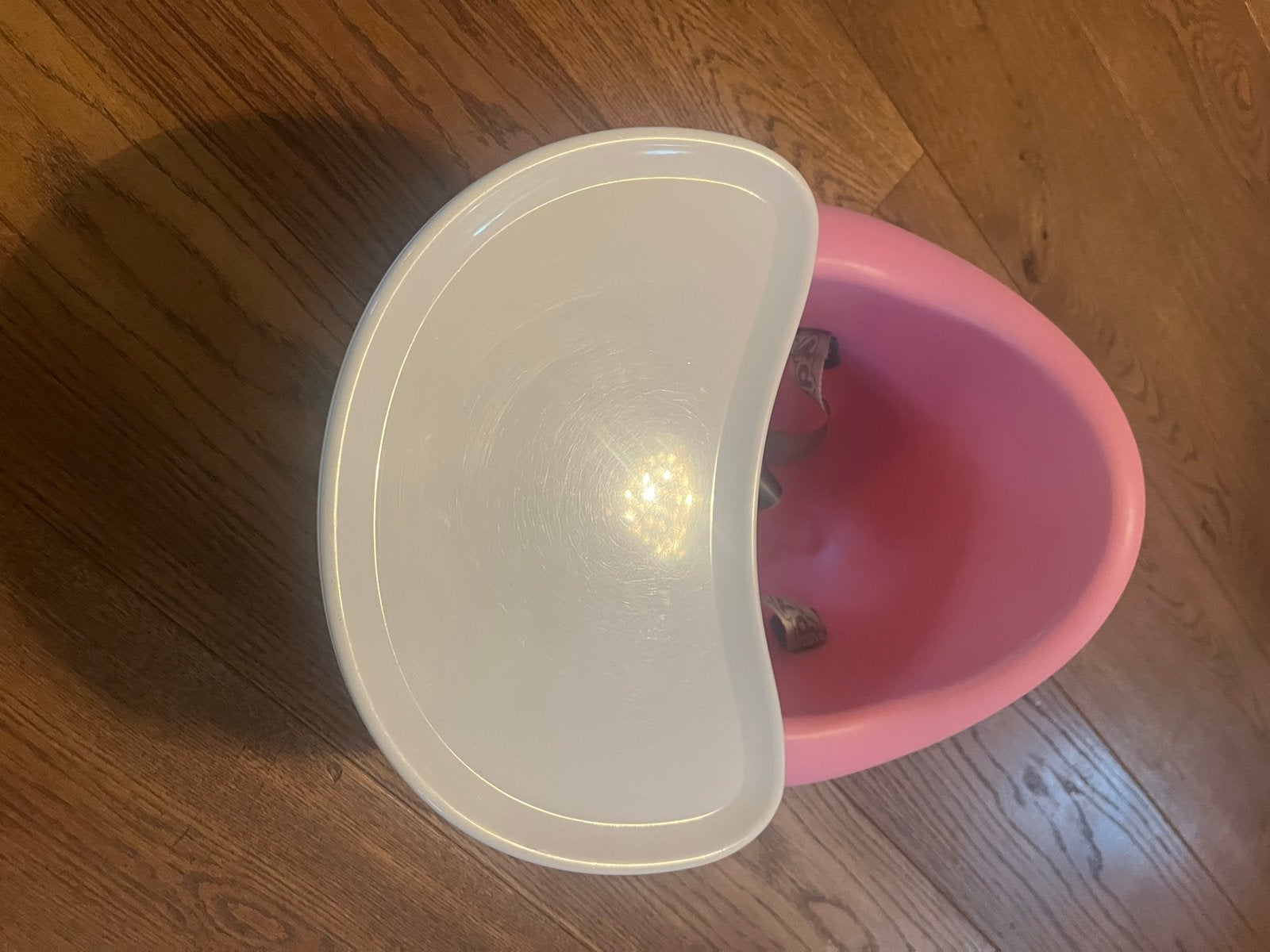 Roze Bumbo vloerstoel met afneembaar eetblad, Kinderen en Baby's, Kinderstoelen, Ophalen of Verzenden, Gebruikt, Overige typen