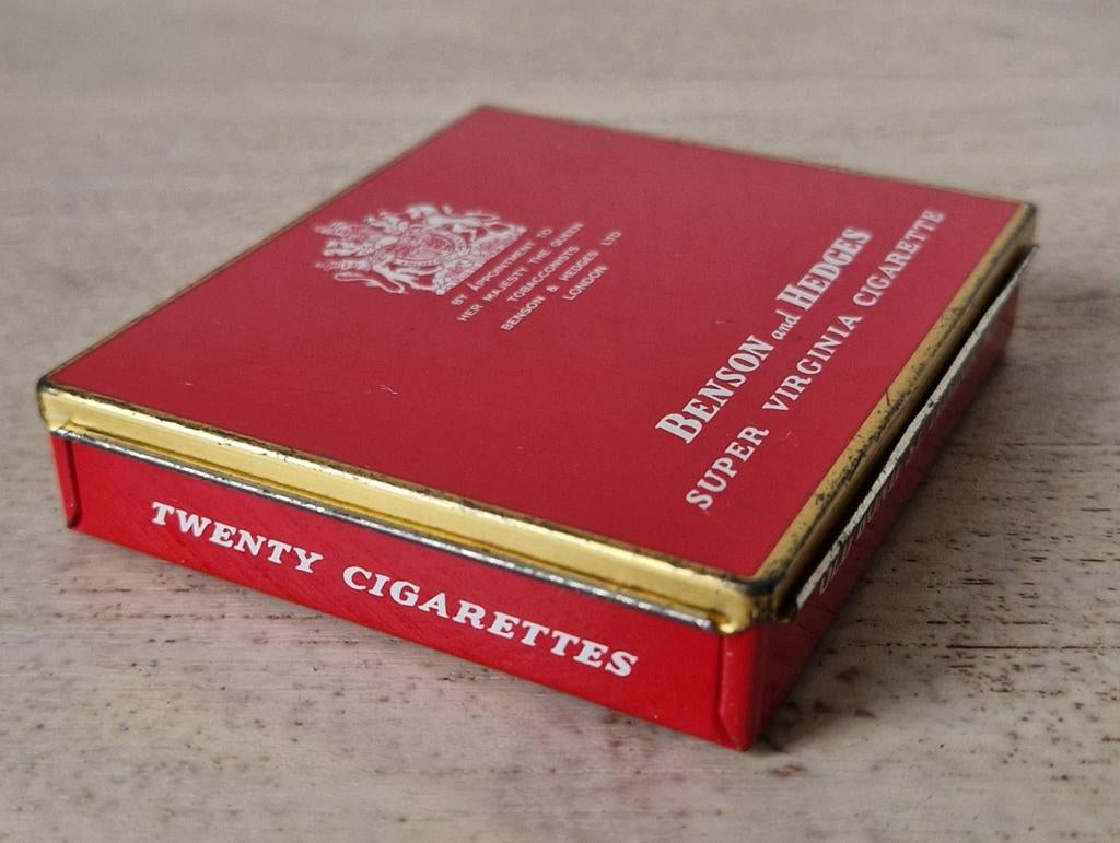 Blik Benson and Hedges, Verzamelen, Blikken, Ophalen of Verzenden, Gebruikt, Overige