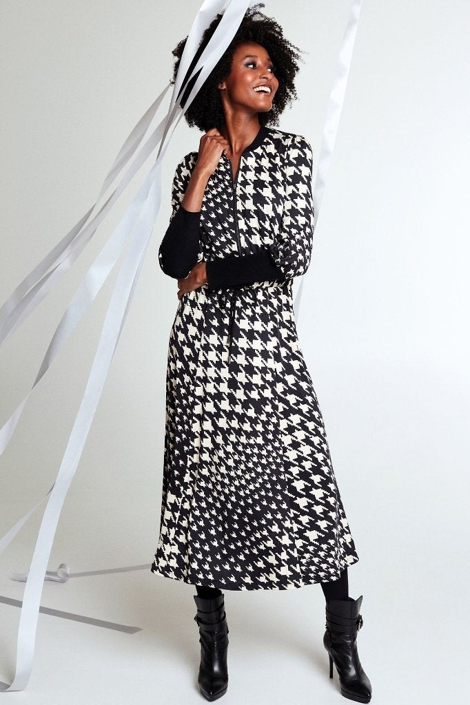 jurk K-Design, Kleding | Dames, K-design, Maat 42/44 (L), Zo goed als nieuw, Onder de knie