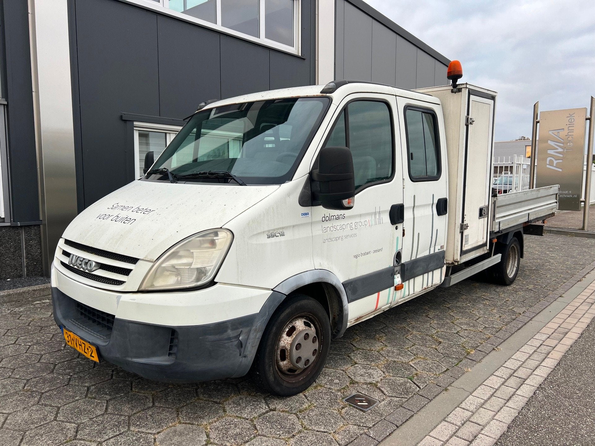 Iveco Daily 35C12 D 410 dubbel lucht 7 zitter, Auto's, Achterwielaandrijving, Gebruikt, Iveco, Origineel Nederlands