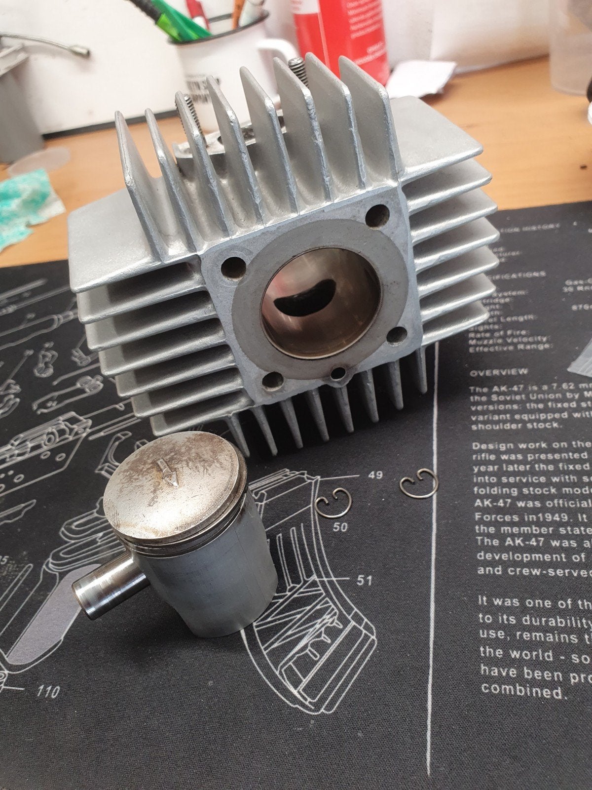 Puch maxi 38mm 50cc cilinder, Ophalen of Verzenden, Cilinder
