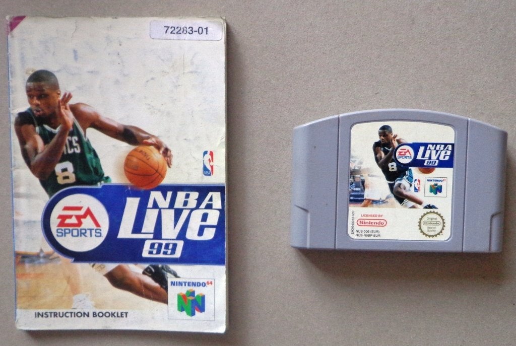 NBA Live 99 voor de Nintendo 64 + boekje, Spelcomputers en Games, Games | Nintendo 64, Gebruikt, 1 speler, Ophalen of Verzenden