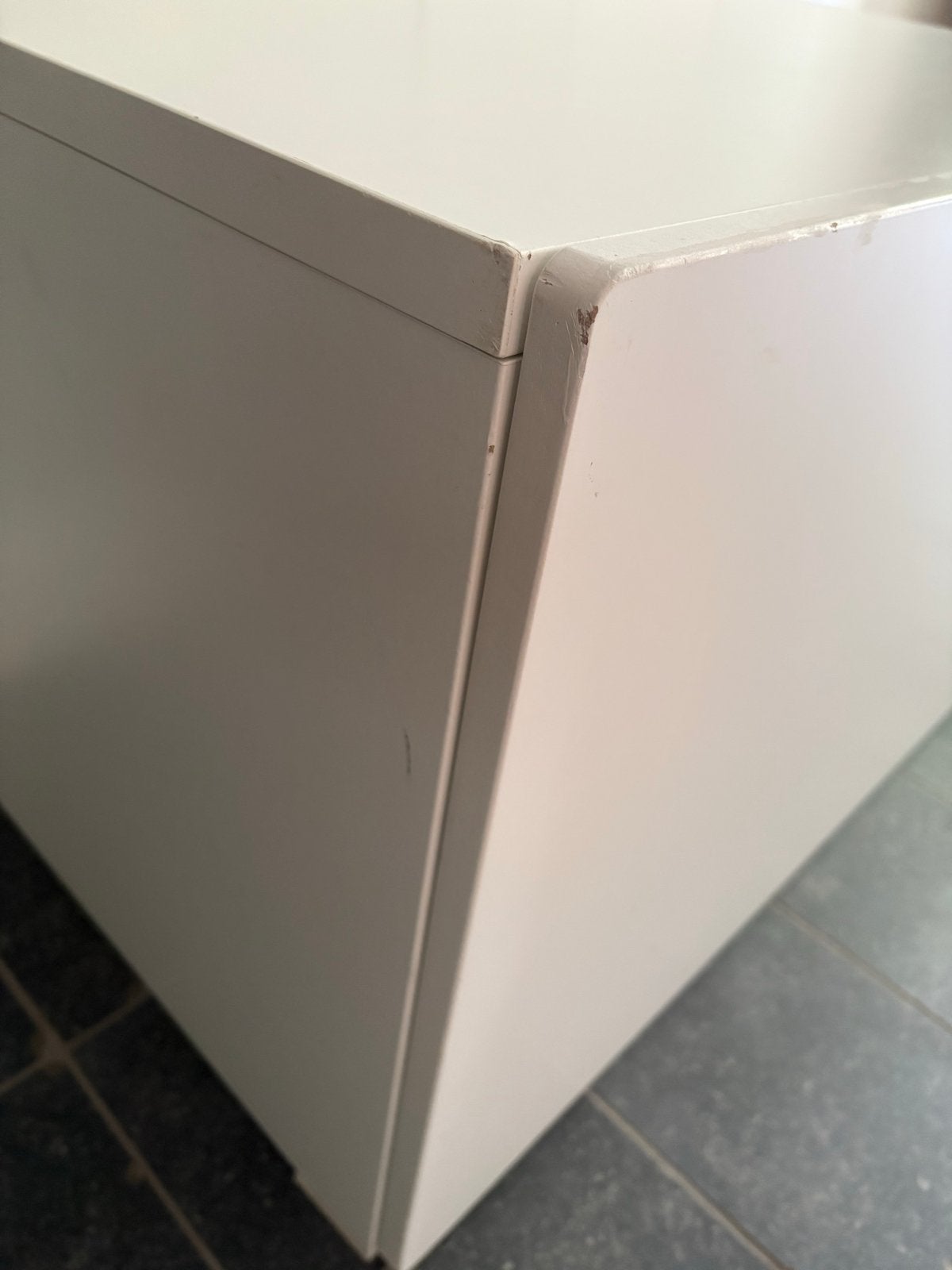 Smastad Småstad speelgoedkist/bureau met wieltjes wit IKEA, Ophalen, Gebruikt, Overige typen