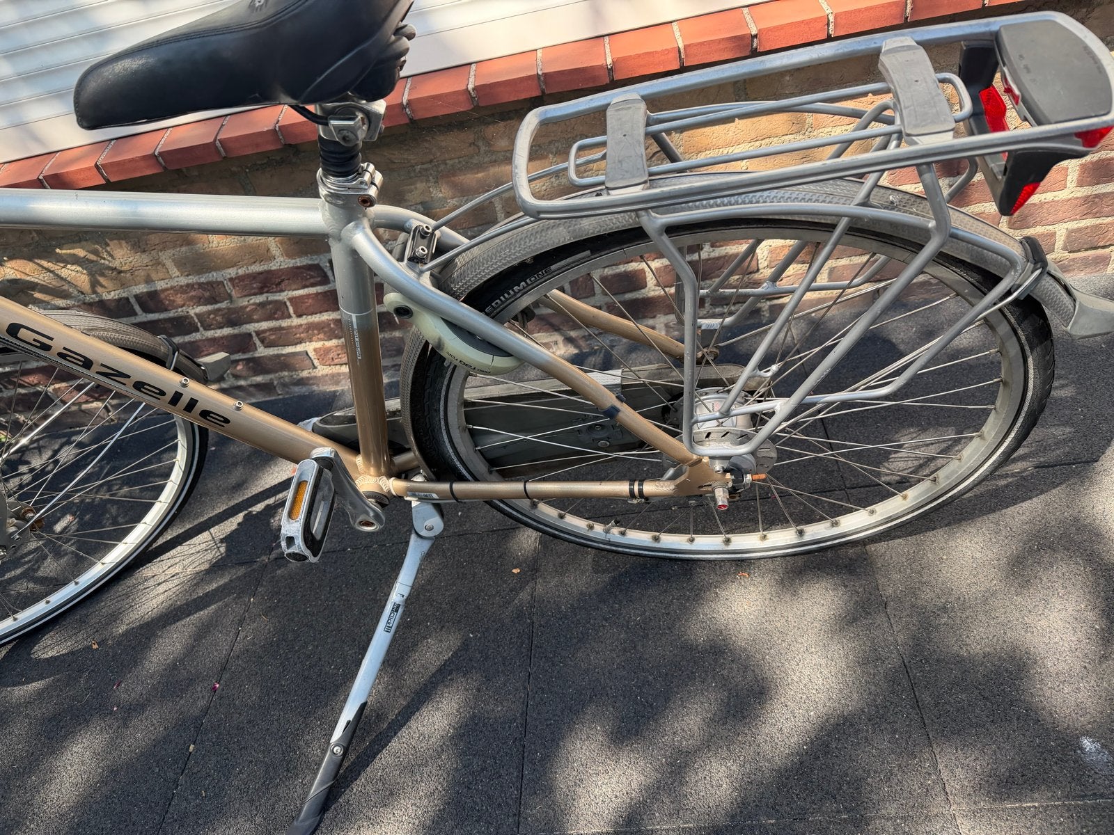 Gazelle fiets met defecte kettingkast en zadel, Ophalen, Gebruikt, Gazelle