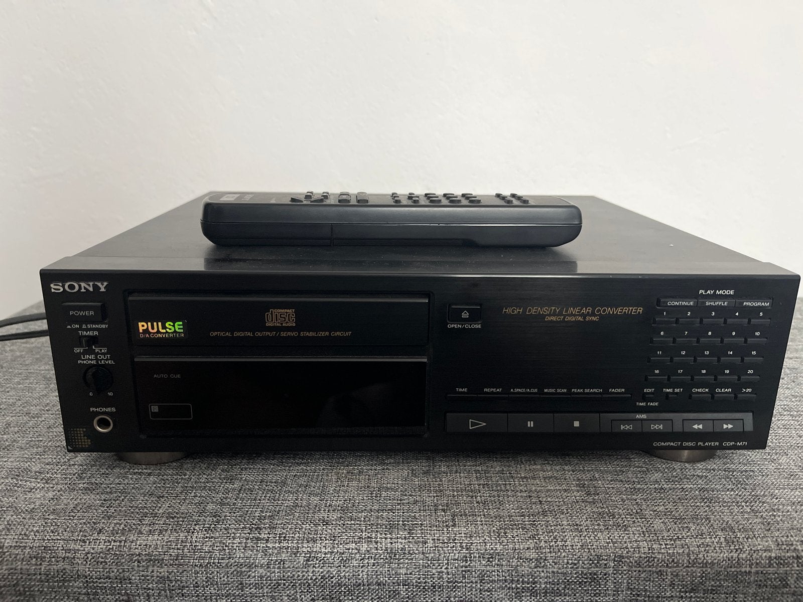Sony CD-speler CDP-M71 met afstandsbediening, Ophalen, Gebruikt, Sony