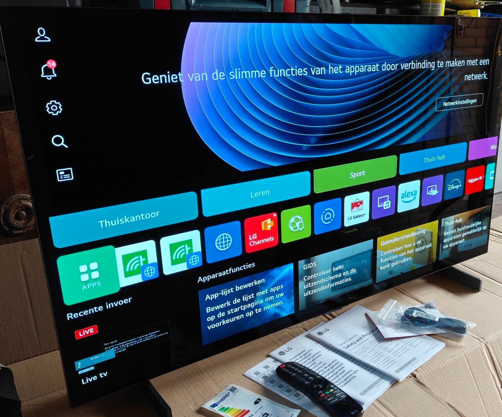 LG OLED42C45LA 42 inch OLED Smart TV - Nieuwstaat, Audio, Tv en Foto, Televisies, Ophalen, Zo goed als nieuw, 100 cm of meer, 4k (UHD)