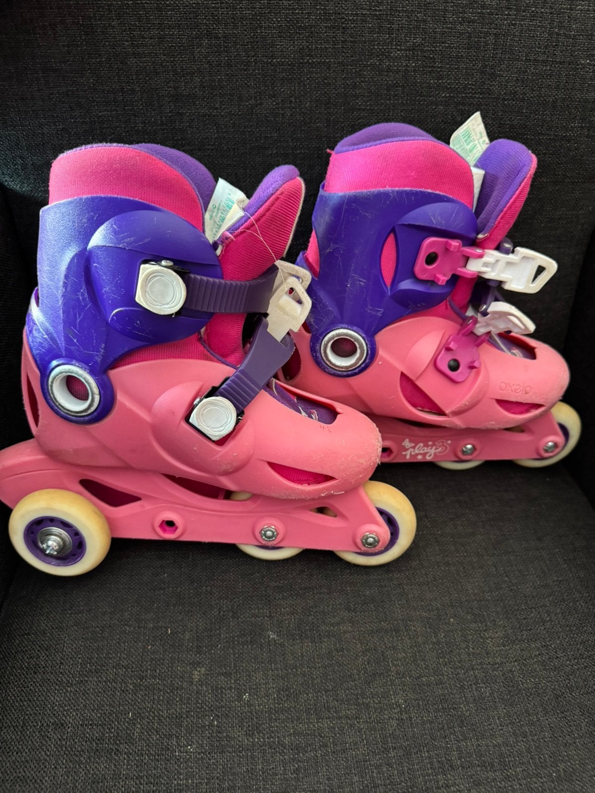 Skeelers/rolschaatsen Oxelo maat 28-30, Ophalen, Kinderen, Verstelbaar, Gebruikt