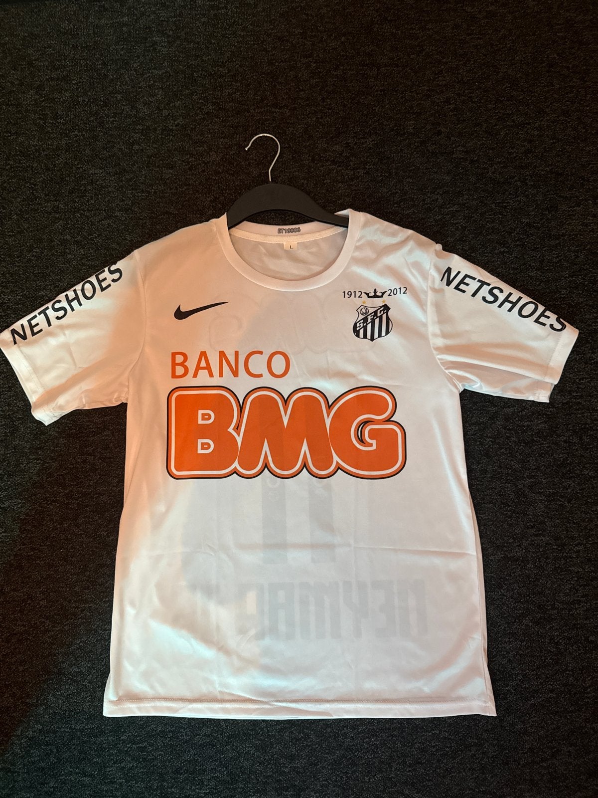 Santos FC Neymar Jr. Thuisshirt 2012 -, Kleding | Heren, Sportkleding, Maat 52/54 (L), Verzenden, Wit, Zo goed als nieuw