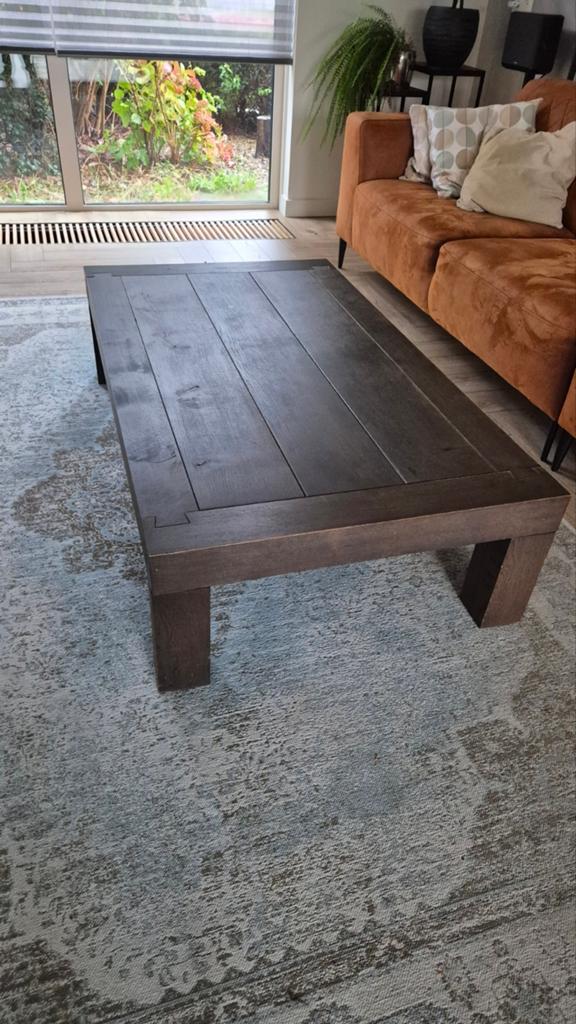 Eiken salontafel 74x140 van Dijk Design, 100 tot 150 cm, Eikenhout, Zo goed als nieuw, Modern Landelijk