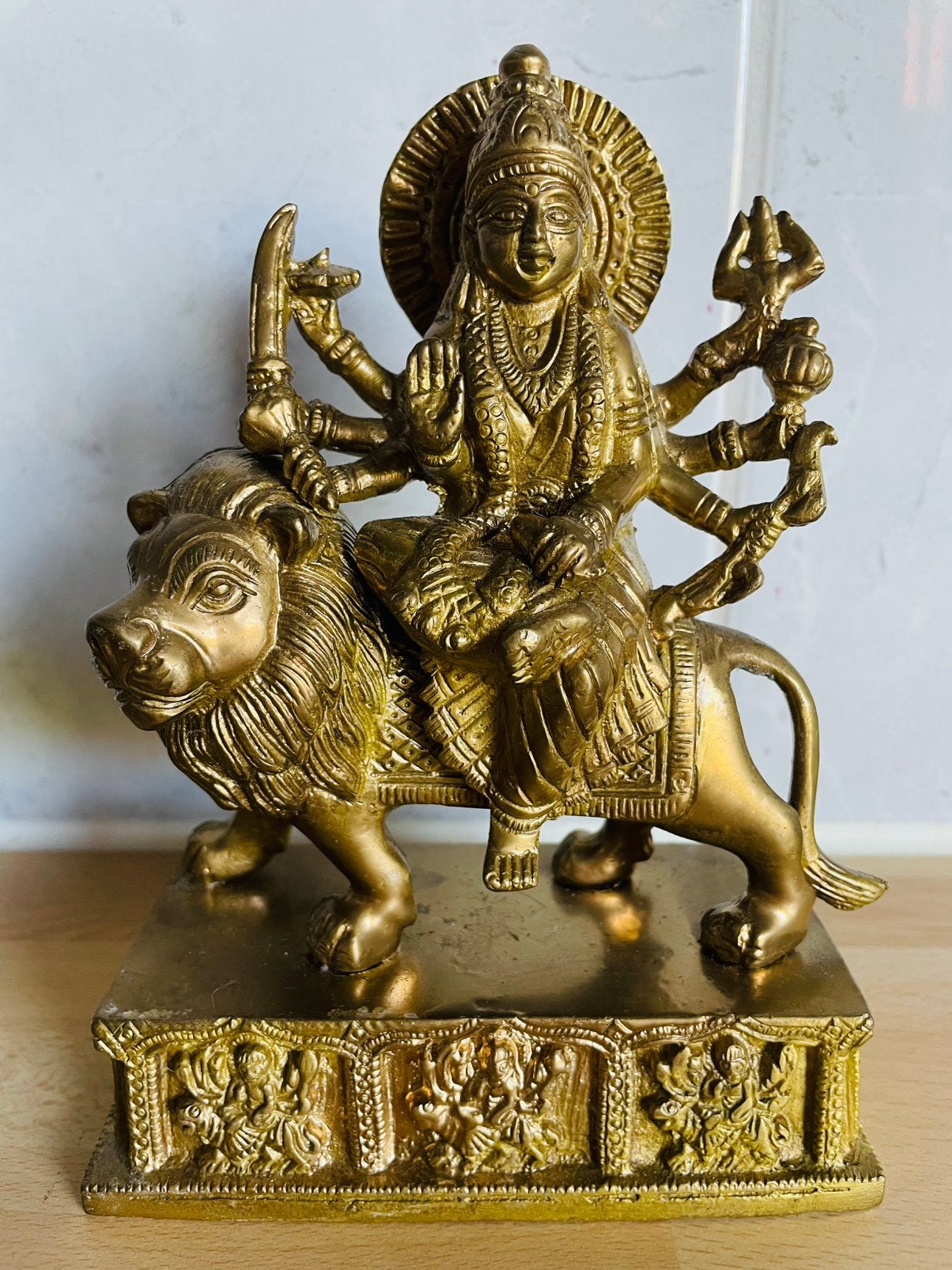 Hindu-godin DURGA.  17cm hoog, Ophalen of Verzenden, Nieuw, Religie