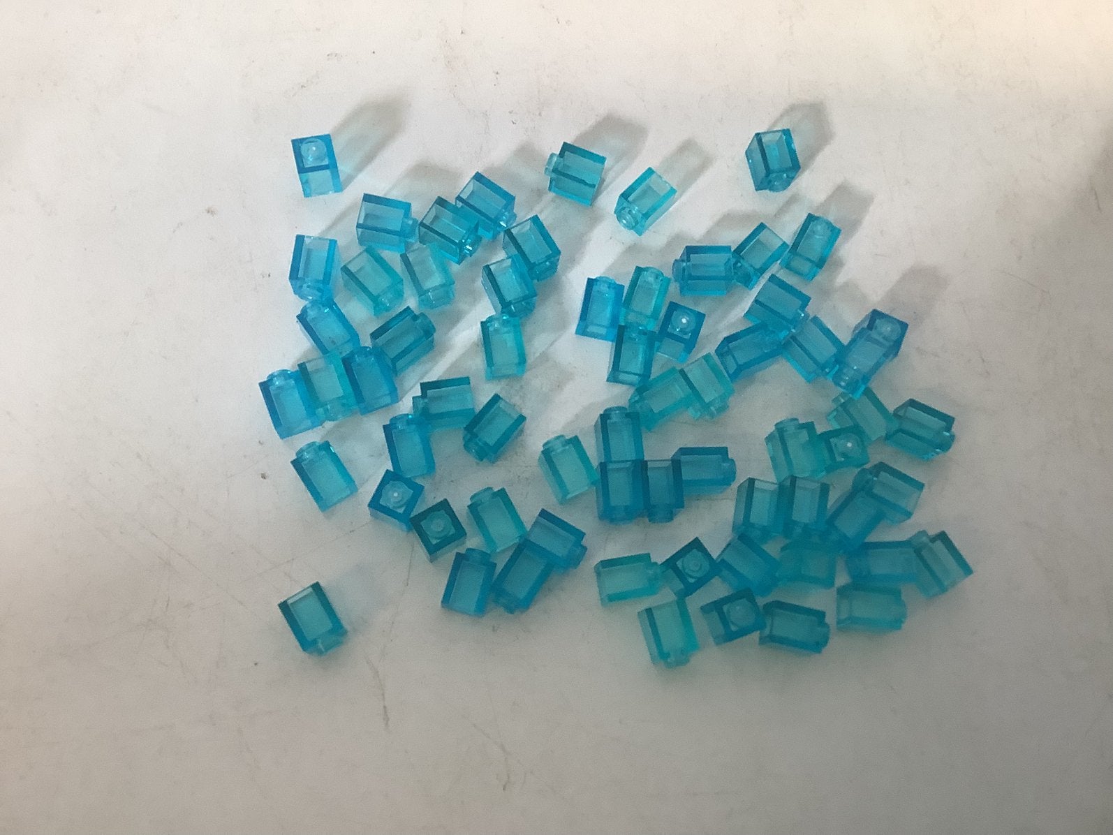 Lego steen 1x1 transparant licht blauw, Ophalen of Verzenden, Gebruikt, Losse stenen, Lego