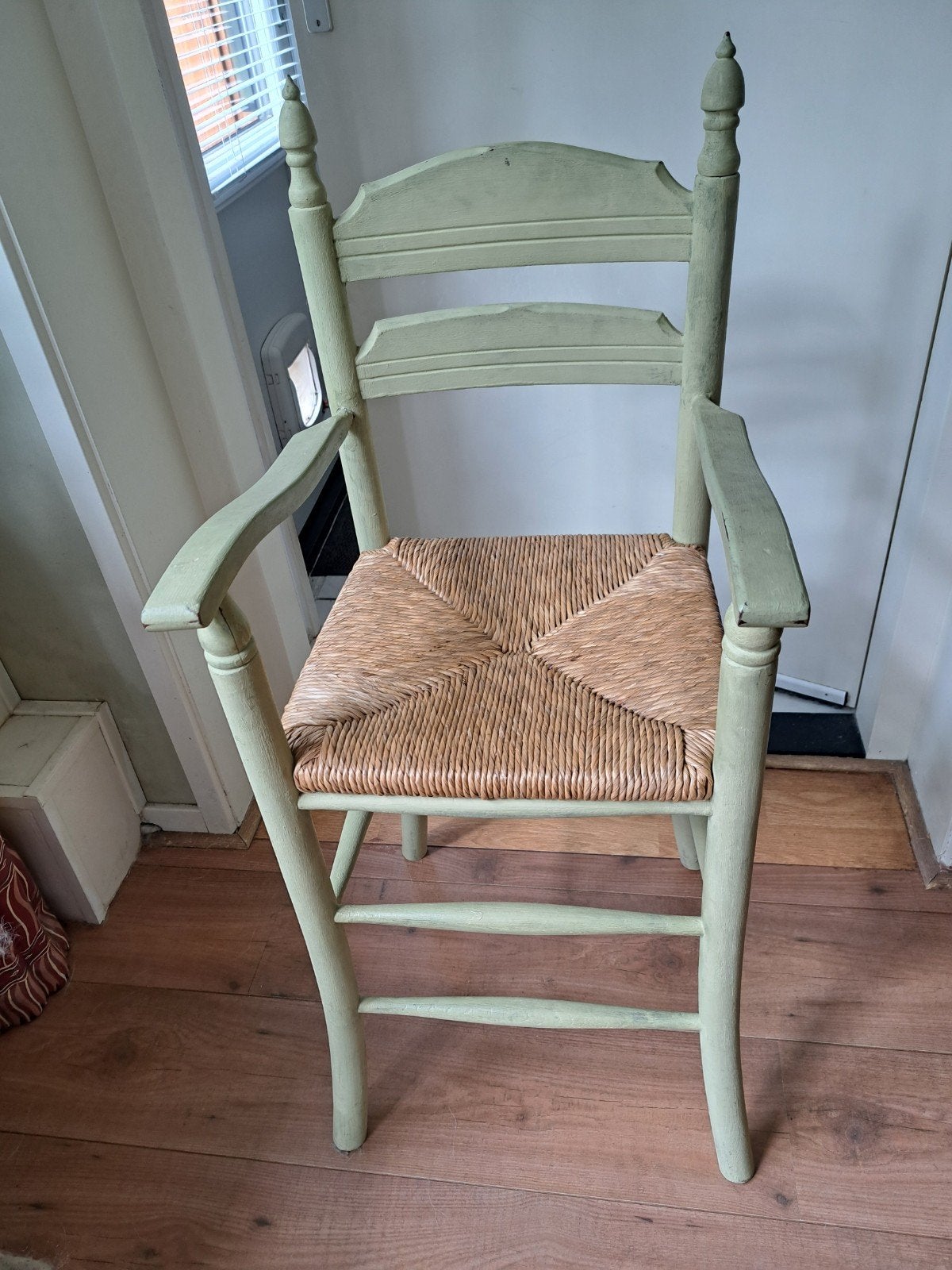 Vintage Kinderstoel met rieten zitting, Ophalen