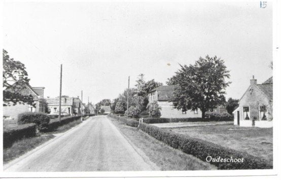 OUDESCHOOT, Verzenden, 1940 tot 1960, Gelopen, Friesland