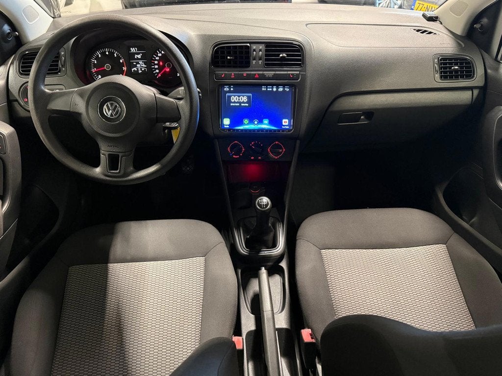 Volkswagen Polo 1.2-12V BlueMotion Airco|stoelverw. Carplay!, Voorwielaandrijving, Euro 5, Zwart, 1198 cc