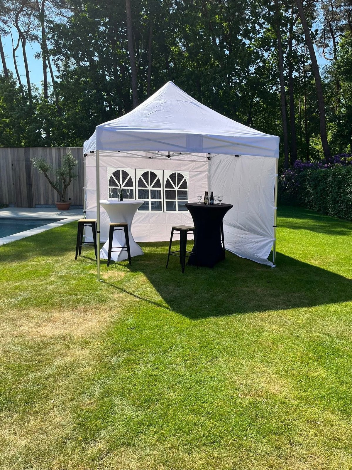 Partytent 3 x 4,5 te huur Almere Amsterdam Gooi, Ophalen, Zo goed als nieuw, 5 tot 8 meter
