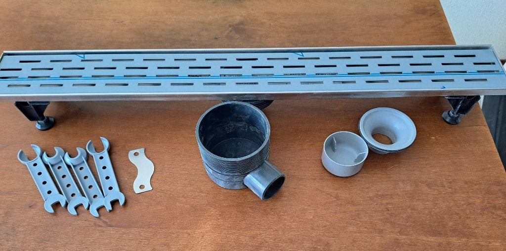 RVS douchegoot Easy drain 80 cm, Doe-het-zelf en Verbouw, Sanitair, Ophalen, Nieuw, Rvs, Douche