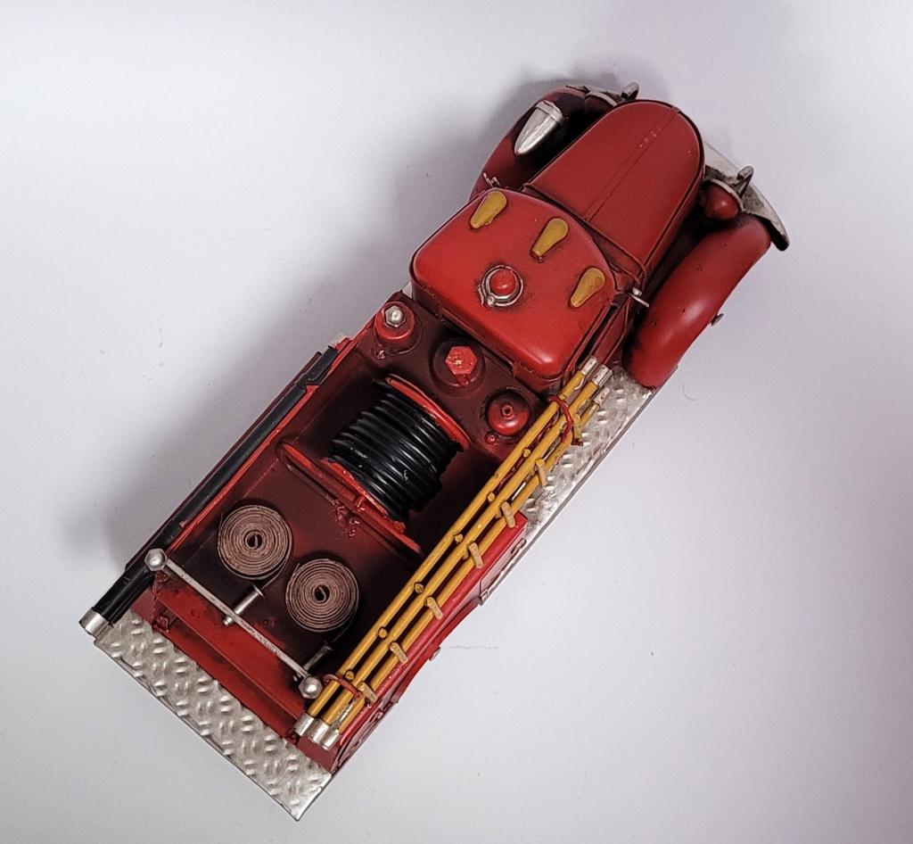 Brandweer met trap model auto miniatuur van blik metaal deco, Overige merken, Info@deconoord.nl, Auto, Deco Noord