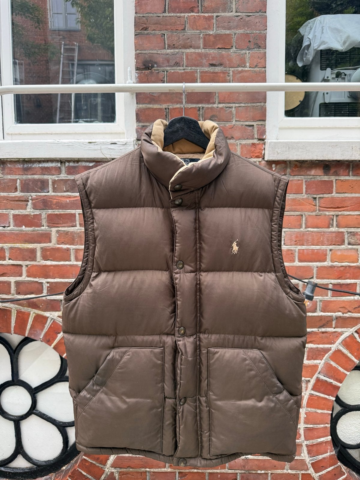 Polo Ralph Lauren dons bodywarmer bruin maat S, Kleding | Heren, Ophalen of Verzenden, Zo goed als nieuw, Maat 46 (S) of kleiner
