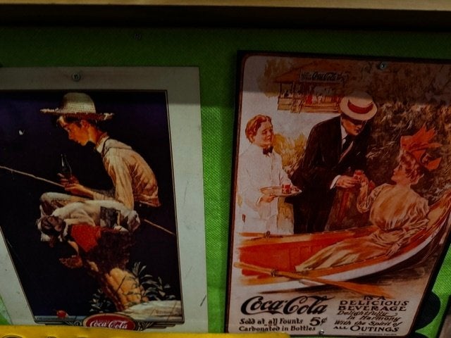 3 Coca Cola Reclame borden, Ophalen, Zo goed als nieuw, Reclamebord