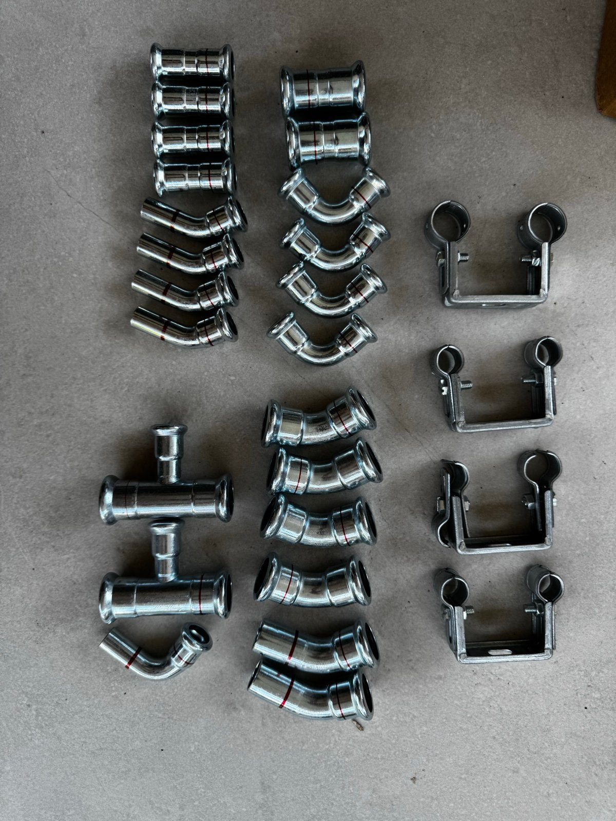 Diverse nieuwe! RVS bochten en koppelingen, Bochten, Nieuw, Rvs, Minder dan 2 meter