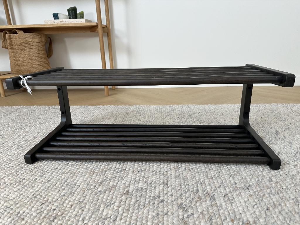Nieuwe design Vintage retro houten walnoten kapstok, Huis en Inrichting, Woonaccessoires | Kapstokken, Zo goed als nieuw, Minder dan 100 cm
