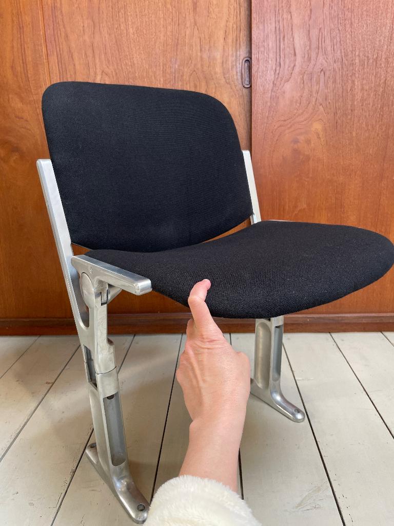 stoel klapstoel vintage bioscoopstoel, Huis en Inrichting, Stoelen, Ophalen, Gebruikt, Zwart, Eén
