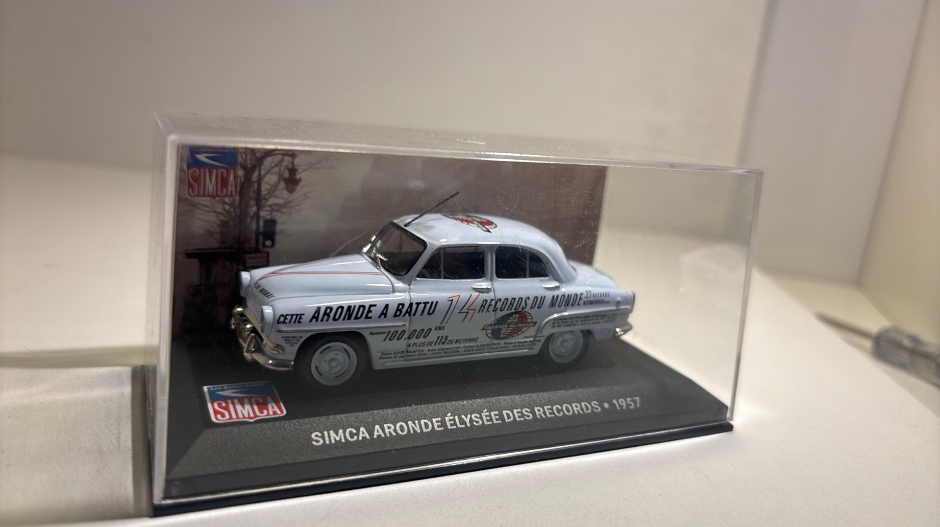 Simca aronde elysee des records 1957 altaya 1.43, Overige merken, Auto, Ophalen of Verzenden, A