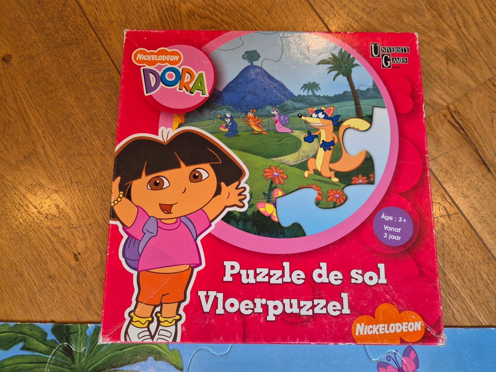 Dora de Explorer Vloerpuzzel - Puzzle de Sol, Ophalen, 10 tot 50 stukjes, Gebruikt, 2 tot 4 jaar