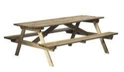 Picknicktafel 180 lang Geimpregneerd., Tuin en Terras, Palen, Balken en Planken, Ophalen, Gebruikt, 180 tot 250 cm, Planken