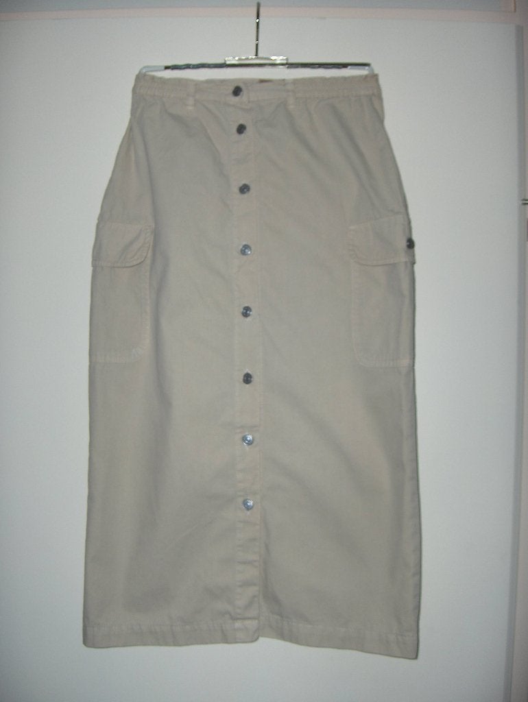 Lange beige katoenen college rok LEWIS & CLARK mt 152 zgan, Meisje, Lewis & Clark, Ophalen of Verzenden, Zo goed als nieuw