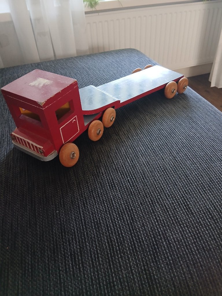 Houten Kindervrachtwagen, Ophalen, Gebruikt