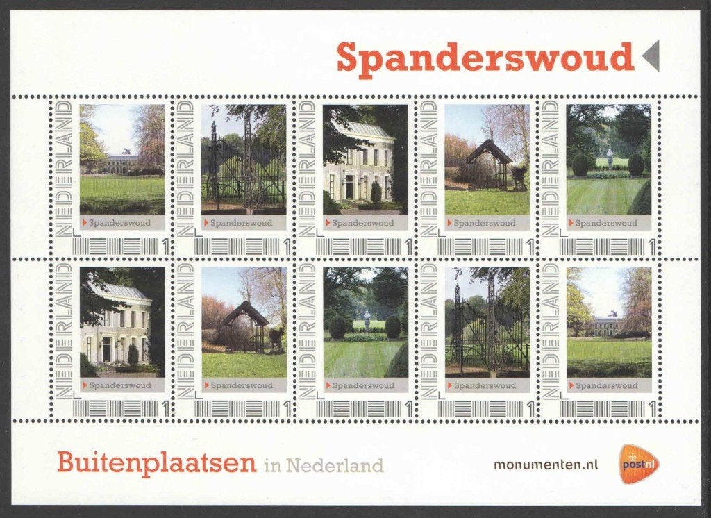 Postzegels Buitenplaatsen in Nederland: Spanderswoud, Ophalen of Verzenden, Na 1940, Postfris