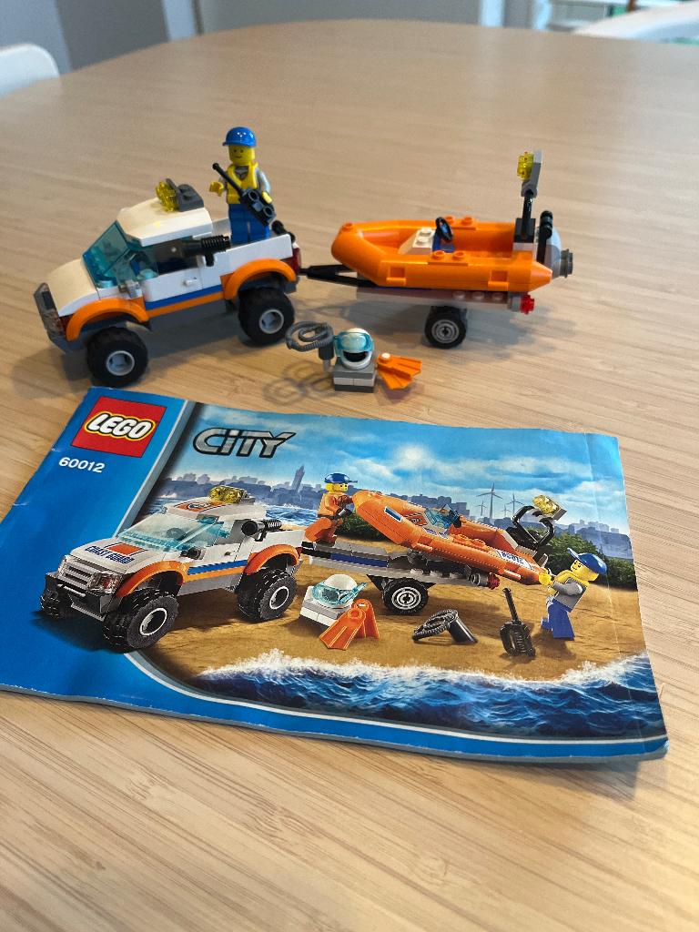 Lego City - 60012 - 4x4 & duikersboot, Lego, Ophalen of Verzenden, Complete set, Inclusief instructies