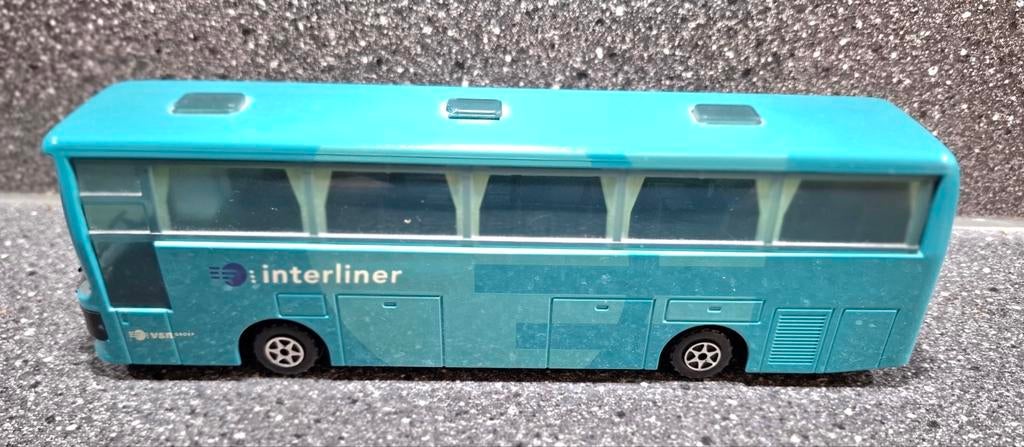 Interliner Majorette Bus Touringcar 1:99 van metaal, Ophalen of Verzenden, Bus of Vrachtwagen, Majorette