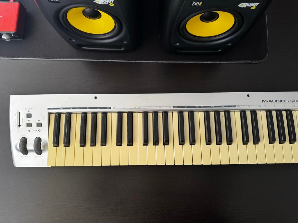 M-Audio KeyRig 49 MIDI Keyboard Controller, Ophalen of Verzenden, Gebruikt
