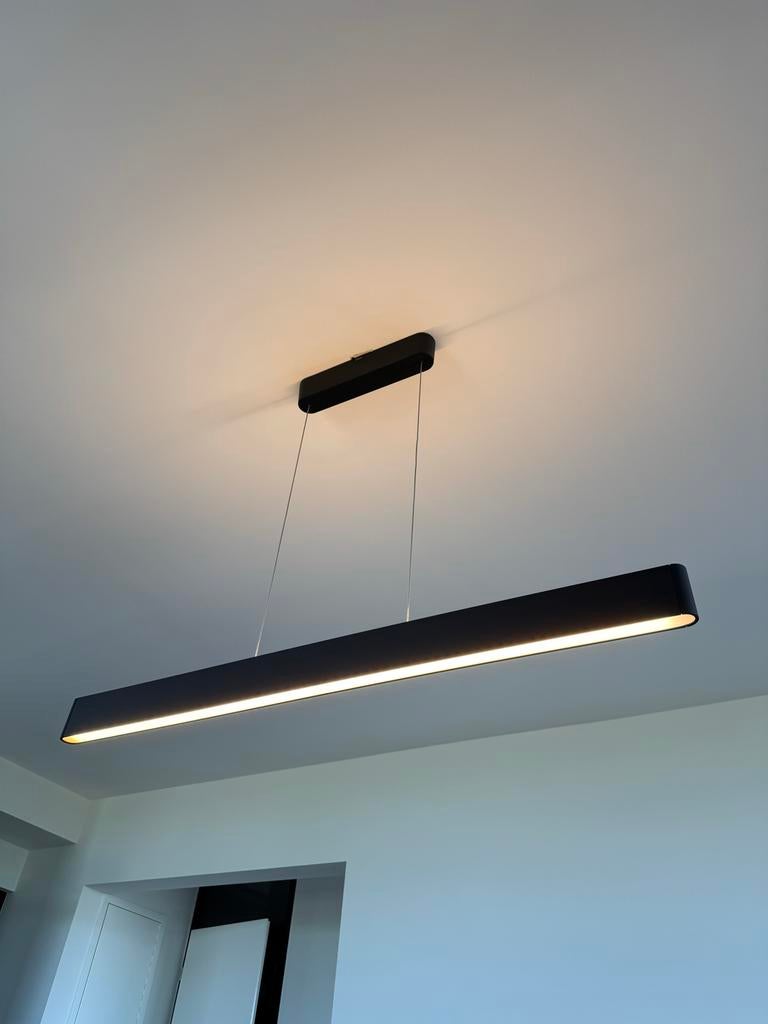 Philips Hue Ensis hanglamp Zwart (kleur & sfeerlicht), Huis en Inrichting, Lampen | Hanglampen, Ophalen, Zo goed als nieuw, Metaal