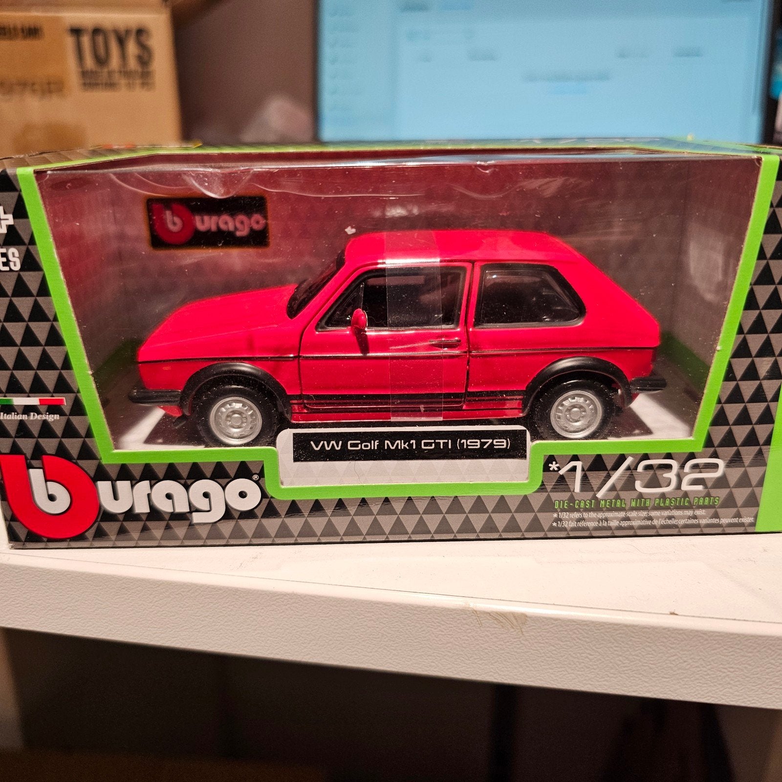 Burago VW Golf Mk1 GTI (1979) Schaalmodel 1/32, Onbekend, Nieuw, Ophalen of Verzenden, Onbekend