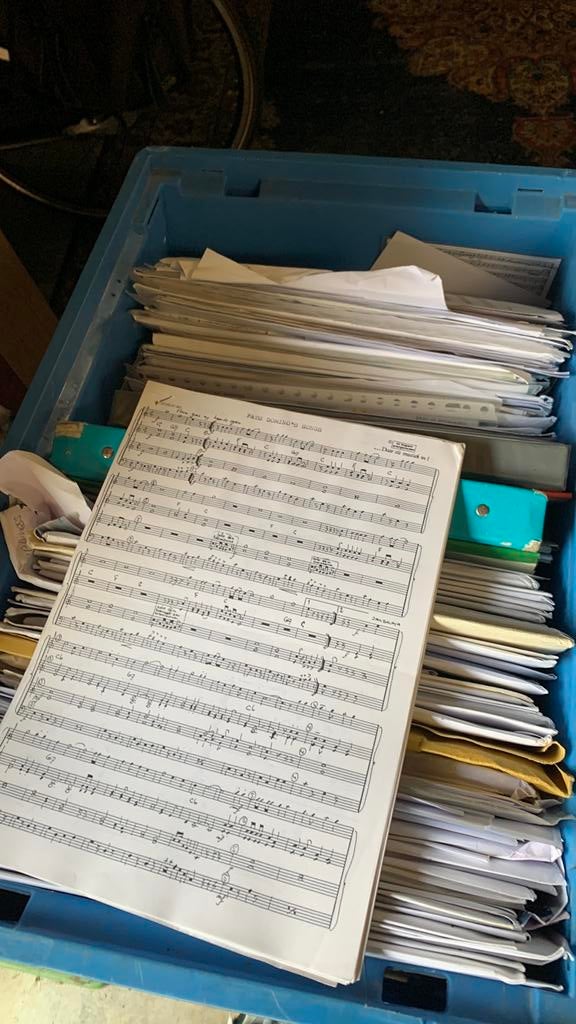 Blad muziek - diverse arrangementen voor blaaskapel, Ophalen, Gebruikt