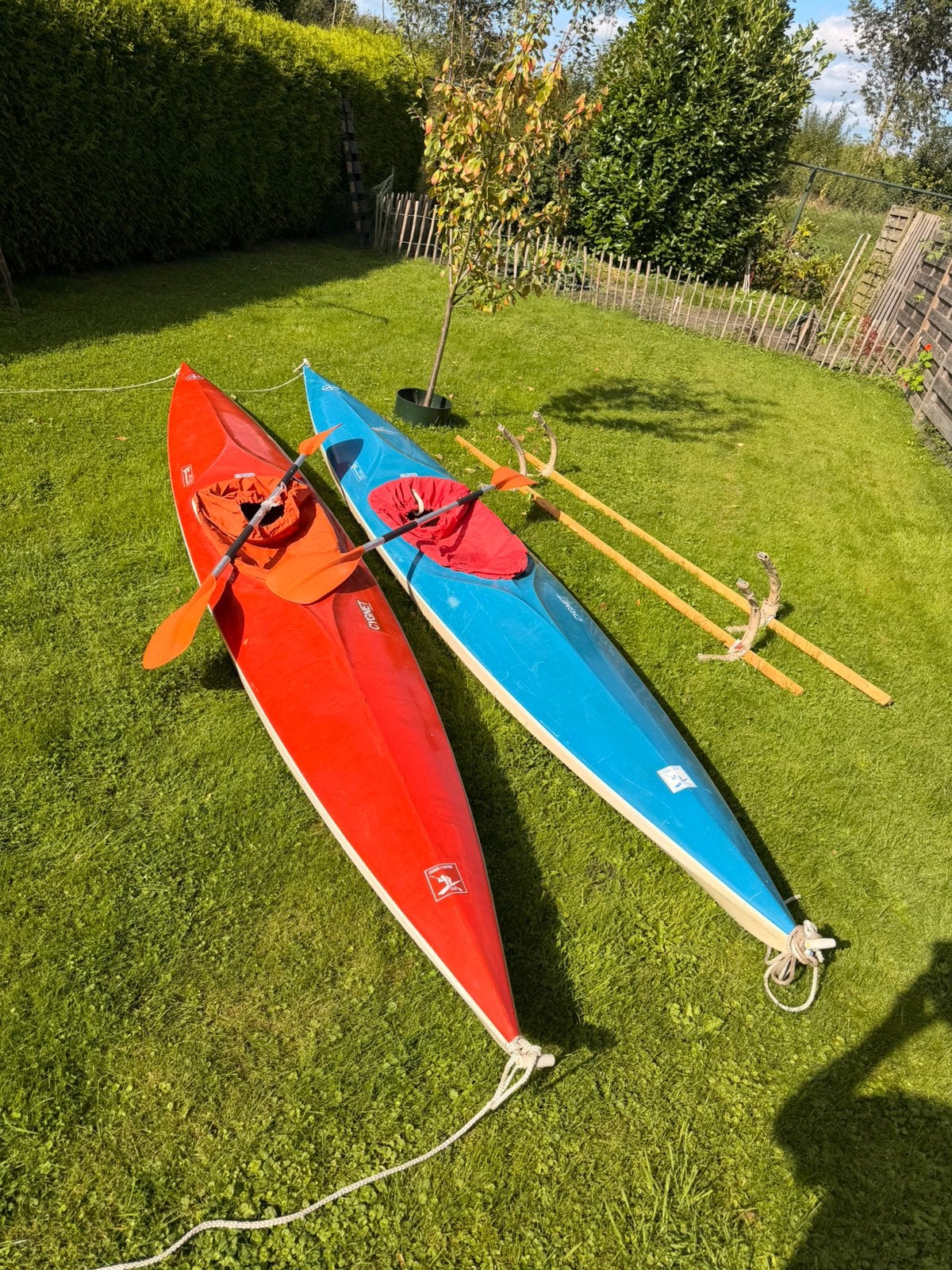 2 klassieke Kirton Cygnet kajaks – Vaarklaar!, Watersport en Boten, Ophalen, Gebruikt, 1-persoons
