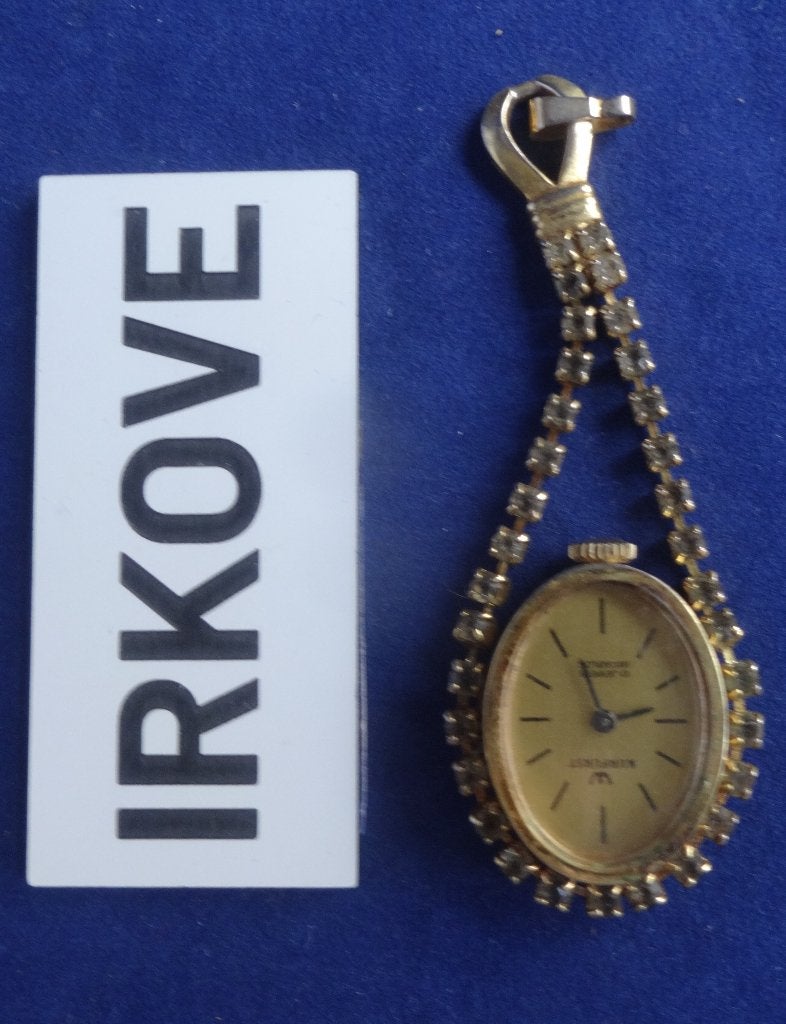 DAMES KETTING HORLOGE * Nieuwstaat *, Overige merken, Overige materialen, Verzenden, Zo goed als nieuw