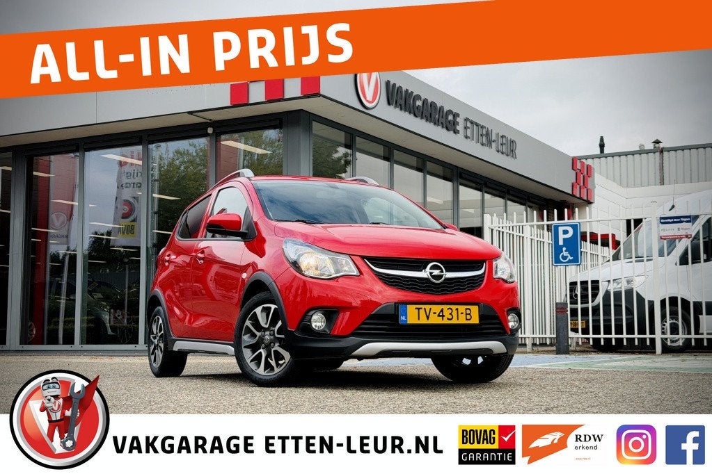 Opel KARL 1.0 Rocks Online Ed. | AIRCO | CRUISE | CARPLAY +, Auto's, Voorwielaandrijving, Stof, Gebruikt, Euro 6