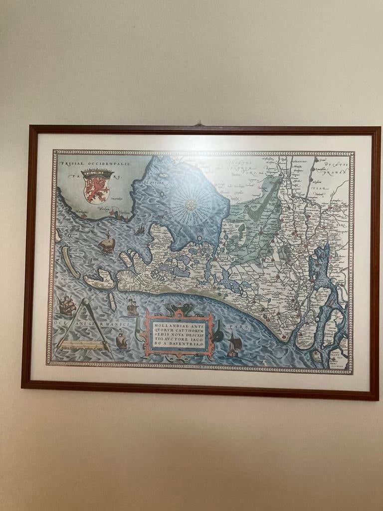 Oude kaart van Hollans, Antiek en Kunst, Ophalen